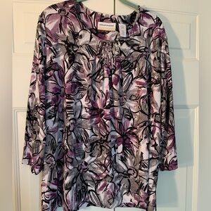 Alfred Dunner Silver Studded Top